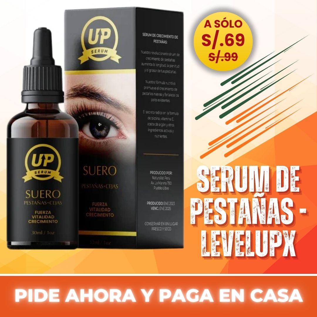 SERUM DE PESTAÑAS - LEVELUPX