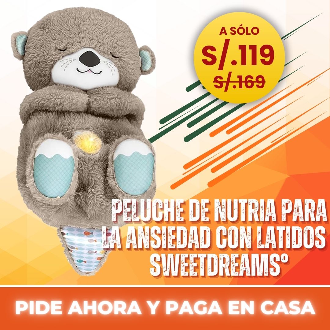 PELUCHE DE NUTRIA PARA LA ANSIEDAD CON LATIDOS - SWEETDREAMS°