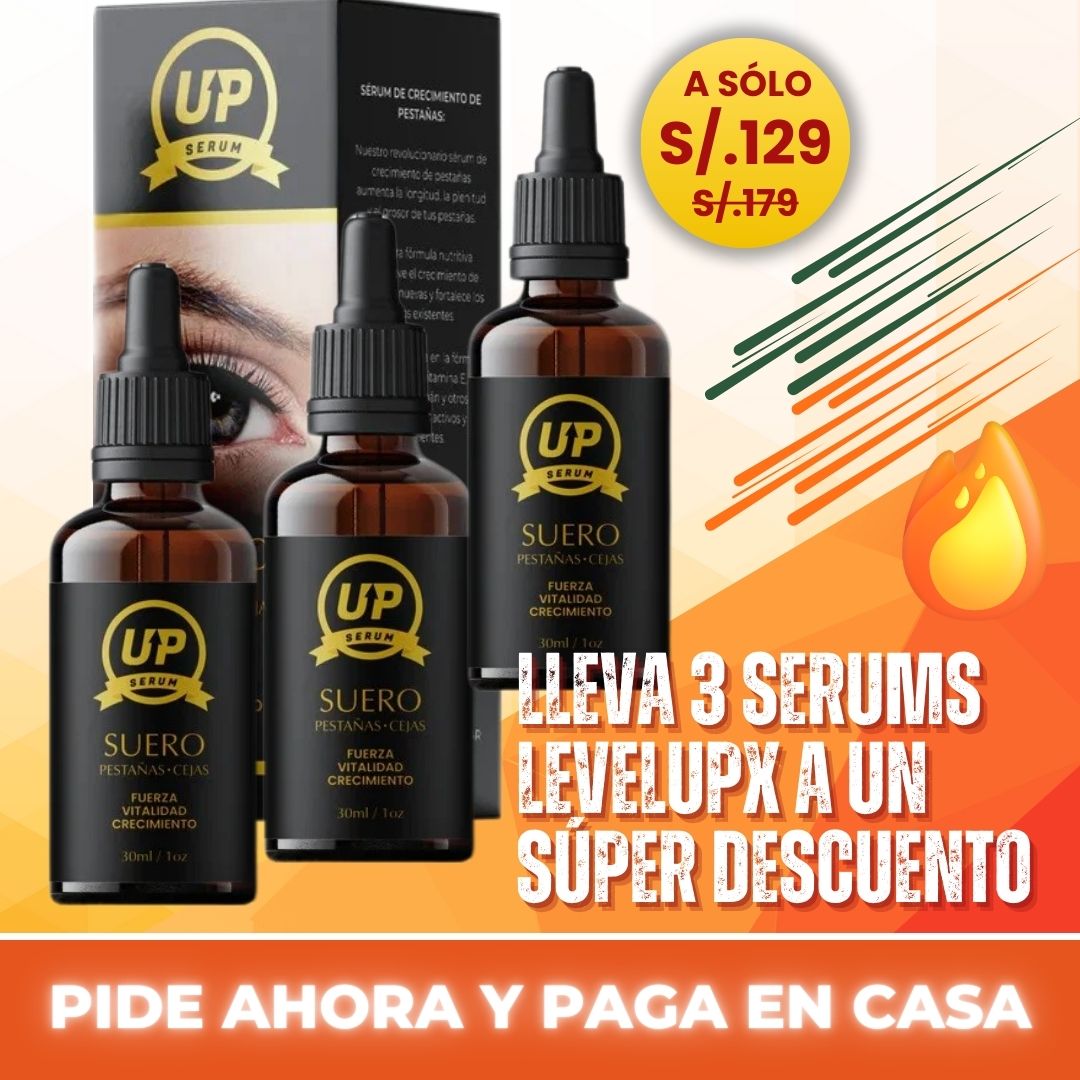 SERUM DE PESTAÑAS - LEVELUPX