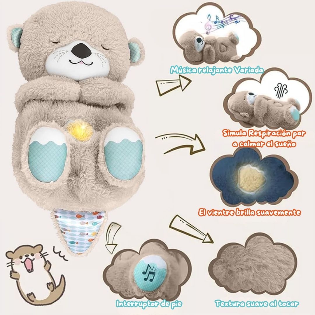 PELUCHE DE NUTRIA PARA LA ANSIEDAD CON LATIDOS - SWEETDREAMS°