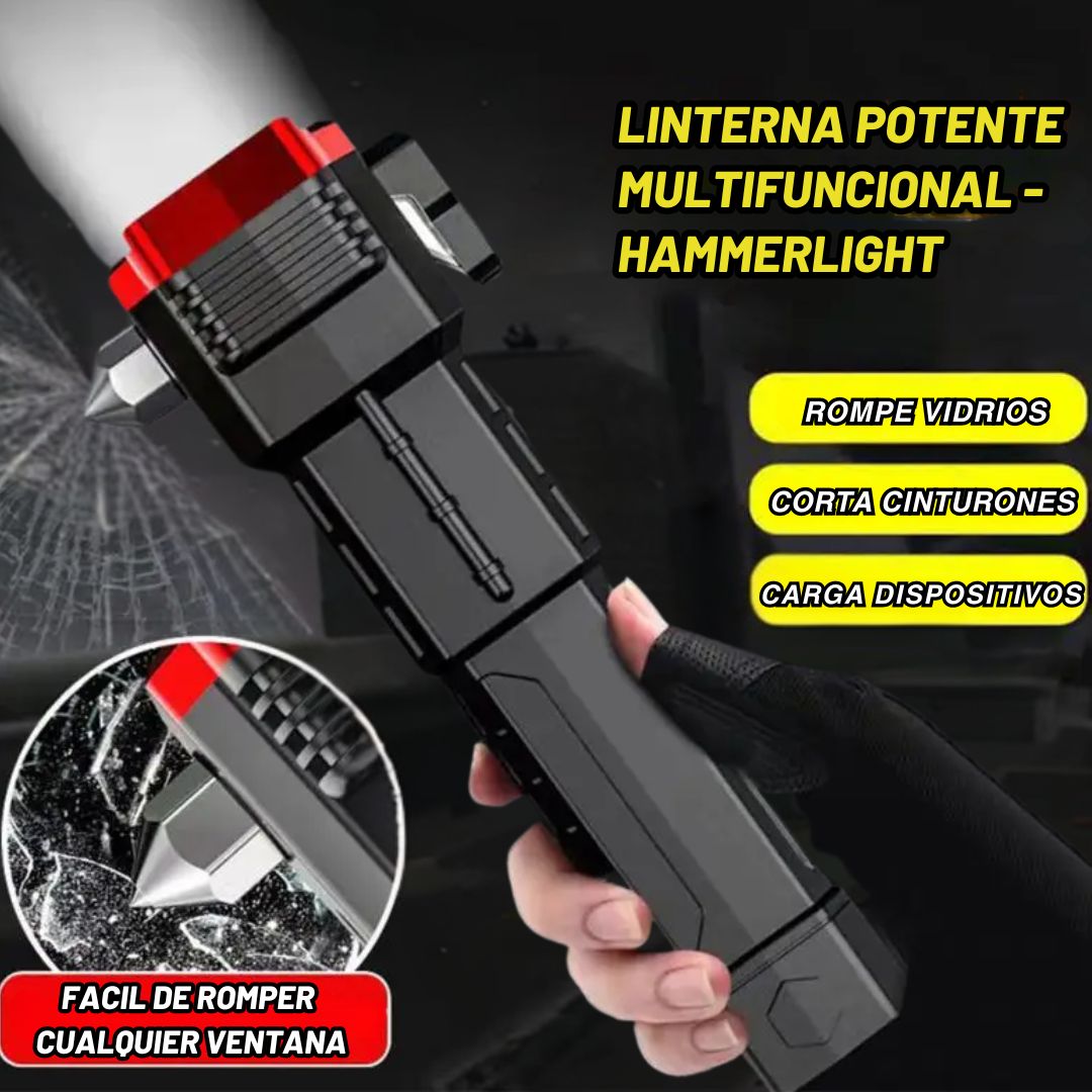 LINTERNA SÚPER POTENTE MULTIFUNCIONAL - HAMMERLIGHT