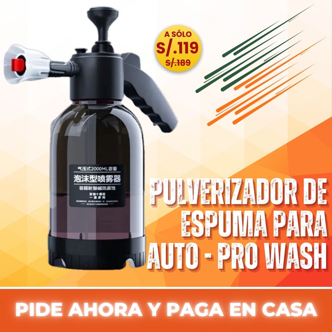 PULVERIZADOR DE ESPUMA PARA LAVAR AUTO - PRO WASH